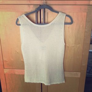 Cream Knit Massimo Dutti Top